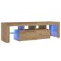 Preview: TV-Schrank mit LED Artisan-Eiche 140x36,5x40 cm Holzwerkstoff