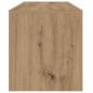 Preview: TV-Schrank mit LED Artisan-Eiche 140x36,5x40 cm Holzwerkstoff