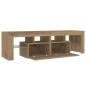 Preview: TV-Schrank mit LED Artisan-Eiche 140x36,5x40 cm Holzwerkstoff