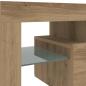 Preview: TV-Schrank mit LED Artisan-Eiche 140x36,5x40 cm Holzwerkstoff
