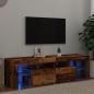 Preview: ARDEBO.de - TV-Schrank mit LED Altholz-Optik 140x36,5x40 cm Holzwerkstoff
