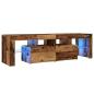 Preview: TV-Schrank mit LED Altholz-Optik 140x36,5x40 cm Holzwerkstoff