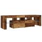 Preview: TV-Schrank mit LED Altholz-Optik 140x36,5x40 cm Holzwerkstoff