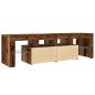 Preview: TV-Schrank mit LED Altholz-Optik 140x36,5x40 cm Holzwerkstoff