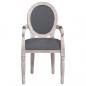 Preview: Esszimmerstuhl Dunkelgrau 54x56x96,5 cm Stoff