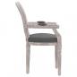 Preview: Esszimmerstuhl Dunkelgrau 54x56x96,5 cm Stoff