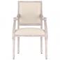 Preview: Stuhl 54x59x99 cm Leinen
