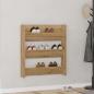 Preview: ARDEBO.de - Wand-Schuhregal Artisan-Eiche 80x18x90 cm Holzwerkstoff