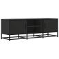 Preview: TV-Schrank Schwarz 120x35x41 cm Holzwerkstoff und Metall