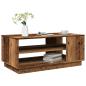 Preview: ARDEBO.de - Couchtisch Altholz-Optik 102x55x43 cm Holzwerkstoff