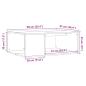 Preview: Couchtisch Artisan-Eiche 90x67x33 cm Holzwerkstoff