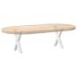 Preview: Couchtischbeine X-Form 2 Stk. Weiß 30x(30-31) cm Stahl