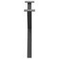 Preview: Couchtischbeine X-Form 2 Stk. Anthrazit 70x(42-43) cm Stahl