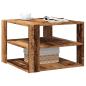 Preview: ARDEBO.de - Couchtisch Altholz-Optik 58x58x40 cm Holzwerkstoff