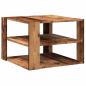 Preview: Couchtisch Altholz-Optik 58x58x40 cm Holzwerkstoff