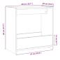 Preview: Beistelltisch Artisan-Eiche 50x26x50 cm Holzwerkstoff