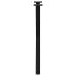 Preview: Esstischbeine X-Form 2 Stk. Schwarz 60x(72-73) cm Stahl