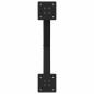 Preview: Esstischbeine X-Form 2 Stk. Schwarz 60x(72-73) cm Stahl