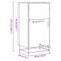 Preview: Schuhregal Sonoma-Eiche 48x38x97,5 cm Holzwerkstoff