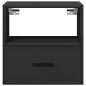 Preview: Wand-Nachttisch Schwarz 40x31x39,5 cm