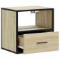 Preview: Wand-Nachttisch Sonoma-Eiche 40x31x39,5 cm