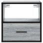 Preview: Wand-Nachttische 2 Stk. Grau Sonoma 40x31x39,5 cm