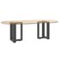 Preview: Couchtischbeine T-Form 2 Stk. Anthrazit 38x25x(42-43) cm Stahl