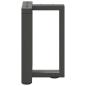 Preview: Couchtischbeine T-Form 2 Stk. Anthrazit 38x25x(42-43) cm Stahl