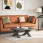 Preview: Couchtischbeine X-Form 2 Stk. Anthrazit 70x(30-31) cm Stahl