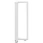 Preview: Konsolentischbeine T-Form 2 Stk. Weiß 38x25x(72-73) cm Stahl