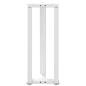 Preview: Konsolentischbeine T-Form 2 Stk. Weiß 38x25x(72-73) cm Stahl
