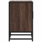 Preview: Nachttisch Braun Eichen-Optik 40x31x50 cm Holzwerkstoff Metall
