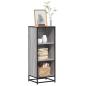 Preview: ARDEBO.de - Bücherregal Grau Sonoma 40x35x107,5 cm Holzwerkstoff
