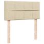 Preview: Ottoman-Bett mit Matratze Creme 90x200 cm Stoff