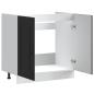 Preview: Spülenunterschrank Kalmar Schwarz 80x46x81,5 cm Holzwerkstoff
