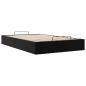 Preview: Ottoman-Bett ohne Matratze Schwarz 120x190 cm Kunstleder