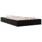 Preview: Ottoman-Bett ohne Matratze Schwarz 120x200 cm Kunstleder