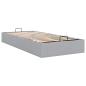 Preview: Ottoman-Bett ohne Matratze Hellgrau 80x200 cm Stoff