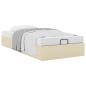Preview: Ottoman-Bett ohne Matratze Creme 90x200 cm Stoff