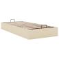 Preview: Ottoman-Bett ohne Matratze Creme 90x200 cm Stoff