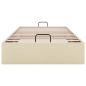 Preview: Ottoman-Bett ohne Matratze Creme 90x200 cm Stoff