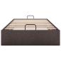 Preview: Ottoman-Bett ohne Matratze Dunkelbraun 90x200 cm Stoff