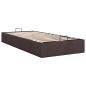 Preview: Ottoman-Bett ohne Matratze Dunkelbraun 90x200 cm Stoff