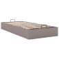 Preview: Ottoman-Bett ohne Matratze Taupe 90x190 cm Stoff