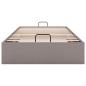 Preview: Ottoman-Bett ohne Matratze Taupe 90x190 cm Stoff