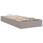 Preview: Ottoman-Bett ohne Matratze Taupe 90x190 cm Stoff