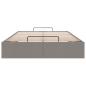 Preview: Ottoman-Bett ohne Matratze Taupe 120x190 cm Stoff