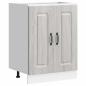 Preview: Spülenunterschrank Kalmar Grau Sonoma 60x46x81,5 cm