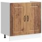 Preview: Spülenunterschrank Kalmar Altholz-Optik 80x46x81,5 cm