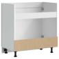 Preview: Spülenunterschrank Kalmar Altholz-Optik 80x46x81,5 cm